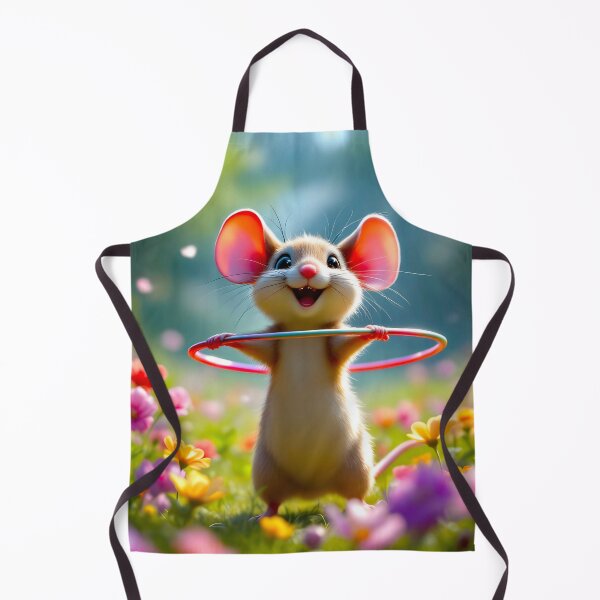 Item preview, Funny and cute mouse with a hula hoop designed and sold by MarionsArt.