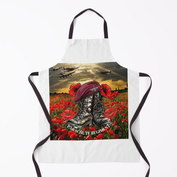 Aperçu de l'œuvre Béret du régiment de parachutistes sur bottes, commémoration créée et vendue par Bootneckstore.
