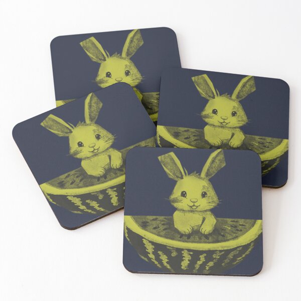 Item preview, Cute Bunny Inside Watermelon designed and sold by kinpirks.
