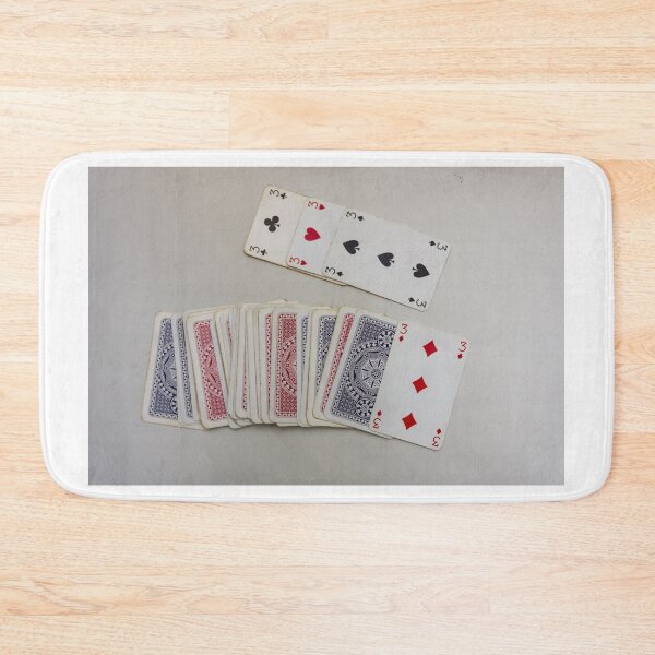 Item preview, Playing Cards Spread on Table With Three of Diamonds and Mixed Back Designs designed and sold by Nmallia.
