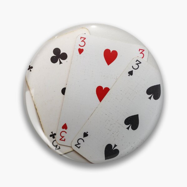 Item preview, Playing Cards Spread on Table With Three of Diamonds and Mixed Back Designs designed and sold by Nmallia.