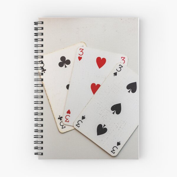 Item preview, Playing Cards Spread on Table With Three of Diamonds and Mixed Back Designs designed and sold by Nmallia.