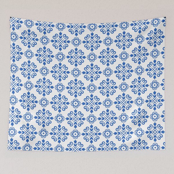 Item preview, Azulejo, Mediterranean ceramic, Blue tile designed and sold by CHERRY--SHOP.
