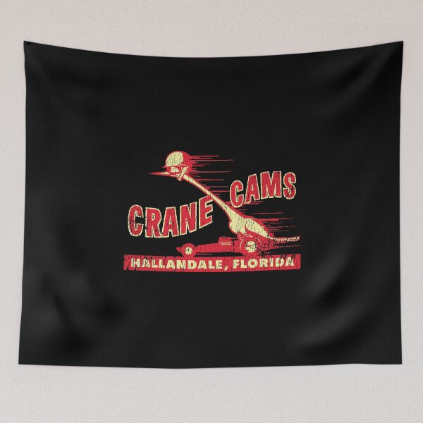 Item preview, Crane Cams Hallandale Florida - vintage drag racing. Aged, shop worn, print. designed and sold by retropetrol.