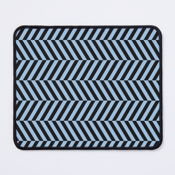 Item preview, Black And Baby Blue Herringbone Pattern designed and sold by pattern-archive.