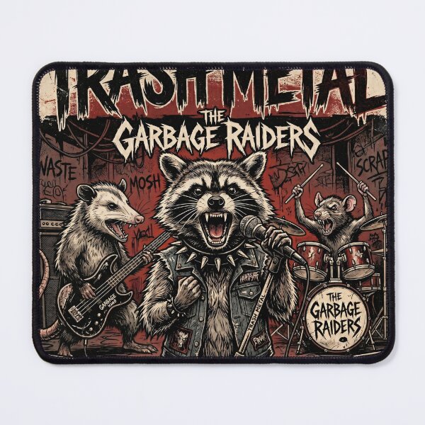 Item preview, Trash Metal Band: The Garbage Raiders Vintage Concert Poster designed and sold by Joruproyect.