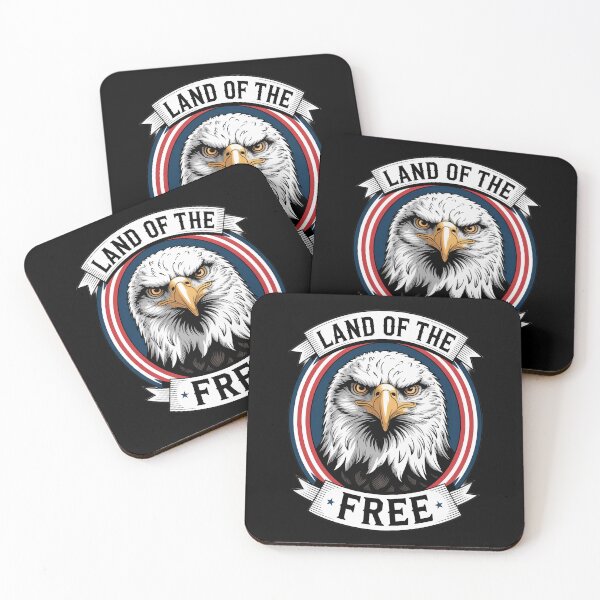 Item preview, Land of the Free Vintage Americana Eagle Oval Emblem designed and sold by OldGloryForge.