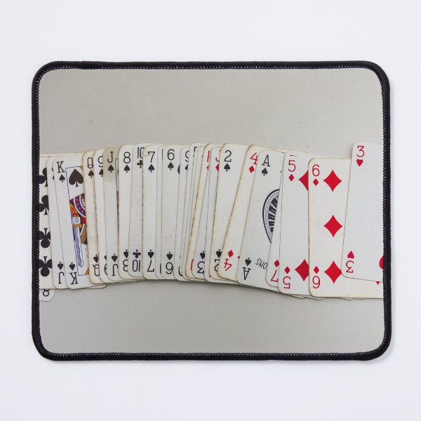 Item preview, Playing Cards Spread on Table With Three of Diamonds and Mixed Back Designs designed and sold by Nmallia.