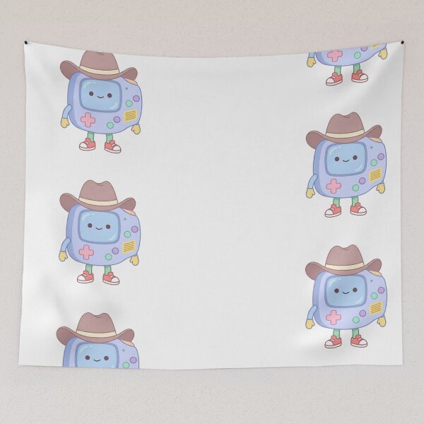 Item preview, Cute Kawaii Gamer Cowboy - Retro Gameboy Character designed and sold by LYZ7VANI.