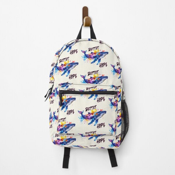 Item preview, Save Hope, a humpback whale in the Baltic Sea near Poel, in a colorful watercolor. designed and sold by LiskoDesign.