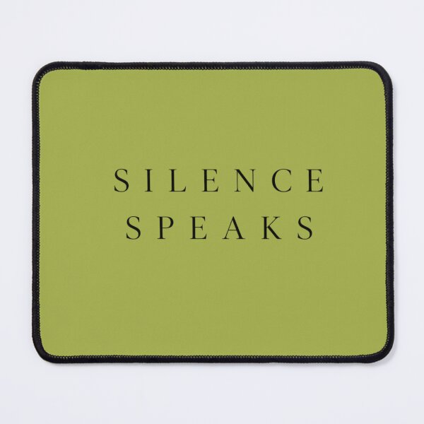Item preview, Silence Speaks Minimal Typography Aesthetic Quote Black Text Clean Modern Wall Art designed and sold by Sanika arts .