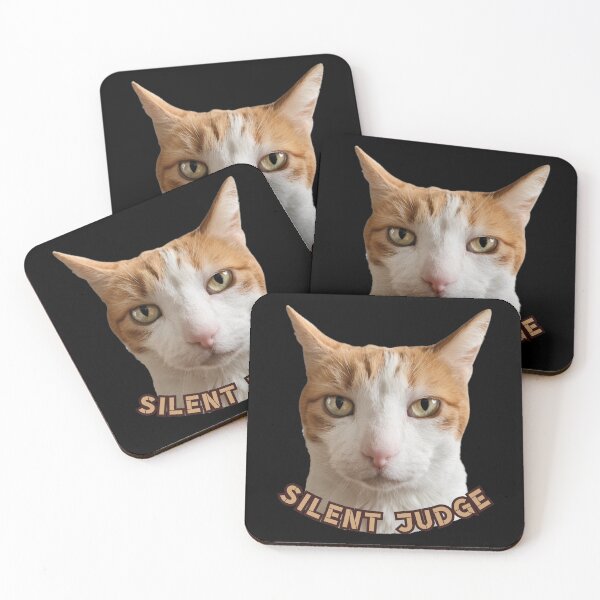 Item preview, Silent Judge Orange Cat Face designed and sold by AnaPixMar.