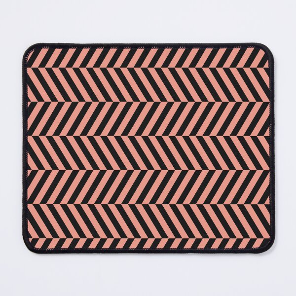 Item preview, Black And Coral Herringbone Pattern designed and sold by pattern-archive.