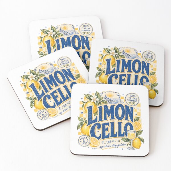 Item preview, Limoncello Italian Summer Lemon Retro Citrus Vacation designed and sold by JerdbordinShop.