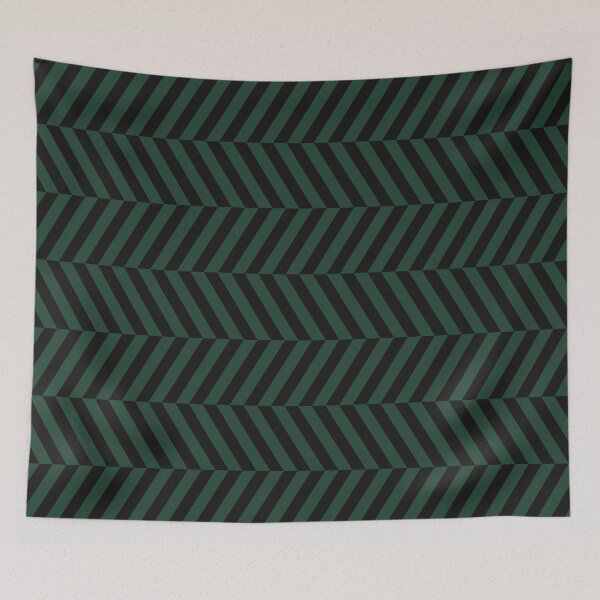 Item preview, Black And Forest Green Herringbone Pattern designed and sold by pattern-archive.