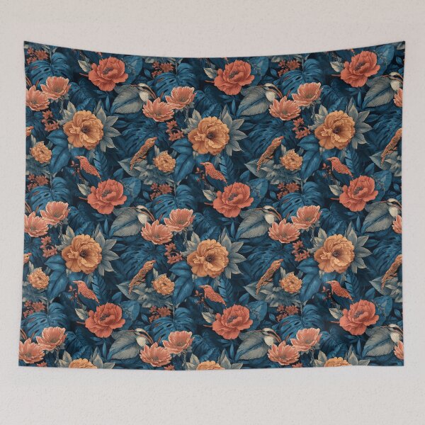 Item preview, Blooming Tropical Floral  - Botanical Garden Pattern  - Wedding Gift Ideas designed and sold by RoyalStarsPatts.