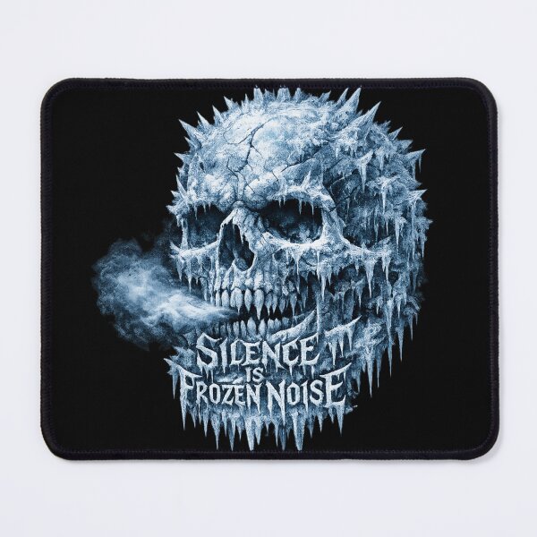 Item preview, Frozen Skull - Silence Is Frozen Noise - Nordic Black Metal Ice Art designed and sold by MKreative Studio.
