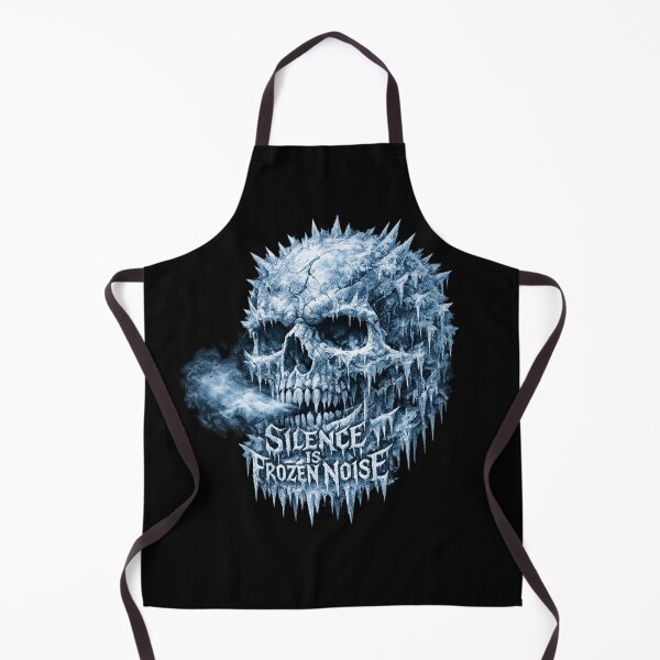 Item preview, Frozen Skull - Silence Is Frozen Noise - Nordic Black Metal Ice Art designed and sold by MKreative Studio.