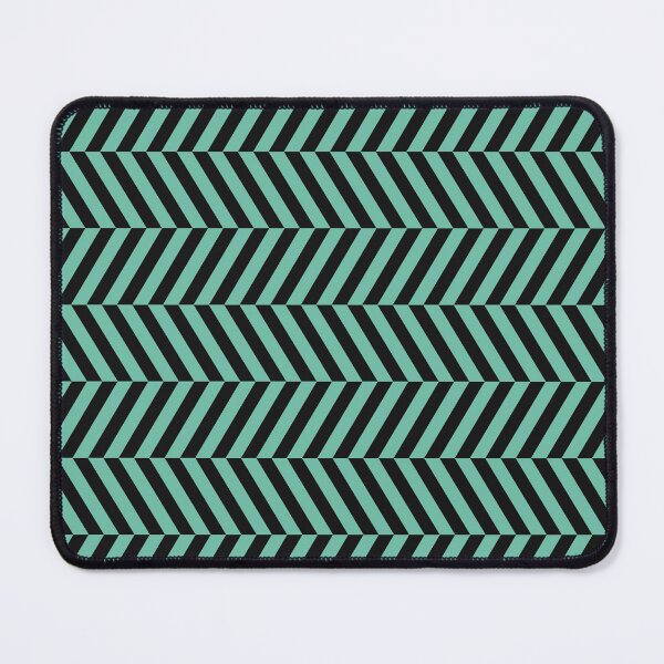 Item preview, Black And Pastel Green Herringbone Pattern designed and sold by pattern-archive.