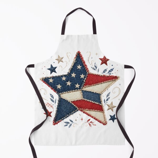 Item preview, Vintage Patriotic Quilted Star Americana 4th of July designed and sold by JerdbordinShop.