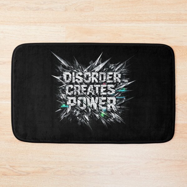 Item preview, Disorder Creates Power - Abstract Geometric Chaos Metalcore Design designed and sold by MKreative Studio.