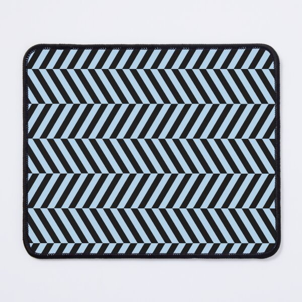 Item preview, Black And Ice Blue Herringbone Pattern designed and sold by pattern-archive.