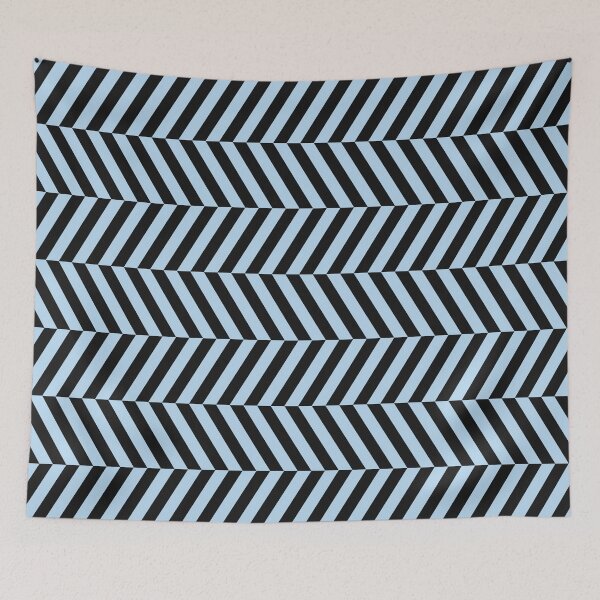 Item preview, Black And Ice Blue Herringbone Pattern designed and sold by pattern-archive.