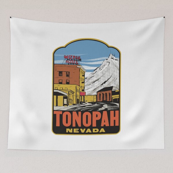 Item preview, Tonopah Nevada Retro Mountains designed and sold by HalpinDesign.