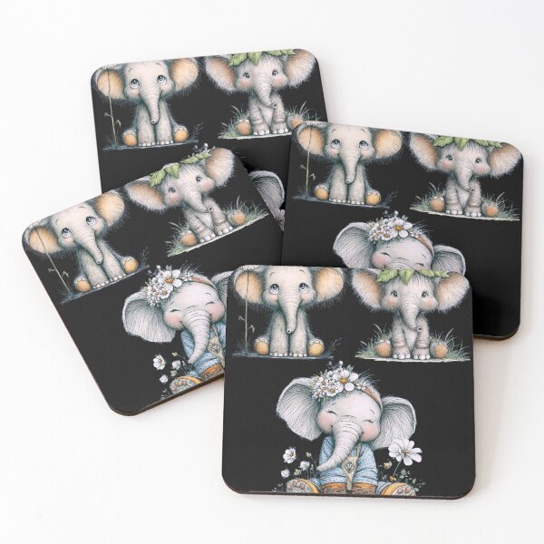 Item preview, Three small elephants  designed and sold by Palmtree94.