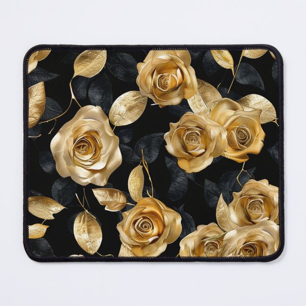 Item preview, Golden Roses Pattern – Luxury Floral Elegance designed and sold by VelvetThornsArt.