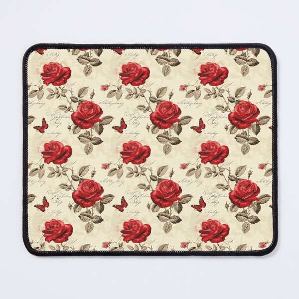Item preview, Vintage Red Floral Distressed Pattern designed and sold by LouieVanille.