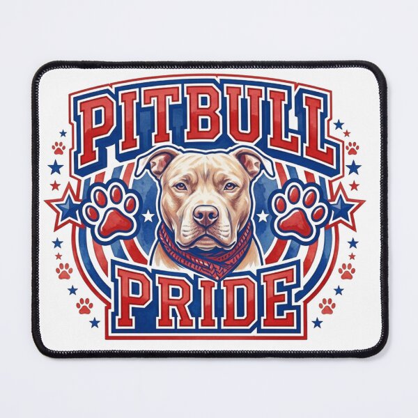 Item preview, Pitbull Pride - Patriotic American Dog Breed Mascot designed and sold by My Pitbull Place.