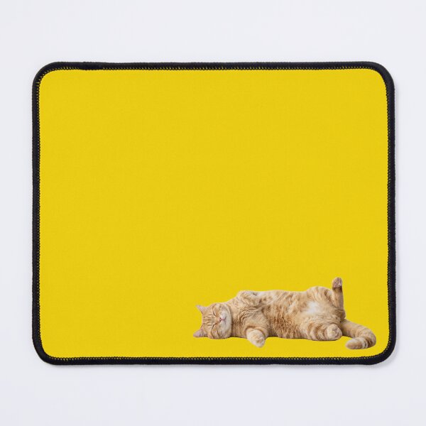 Item preview, A ginger cat showing its belly while sleeping peacefully with eyes shut. designed and sold by Meowyy.
