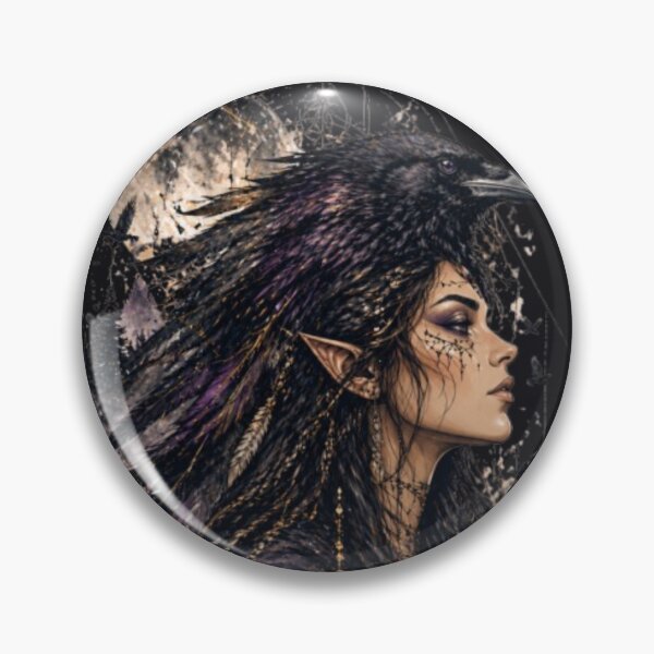 Item preview, The Power of Knowledge – Raven Spirit Dark Fantasy Art designed and sold by InnerwayStudio.