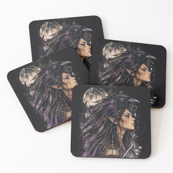 Item preview, The Power of Knowledge – Raven Spirit Dark Fantasy Art designed and sold by InnerwayStudio.