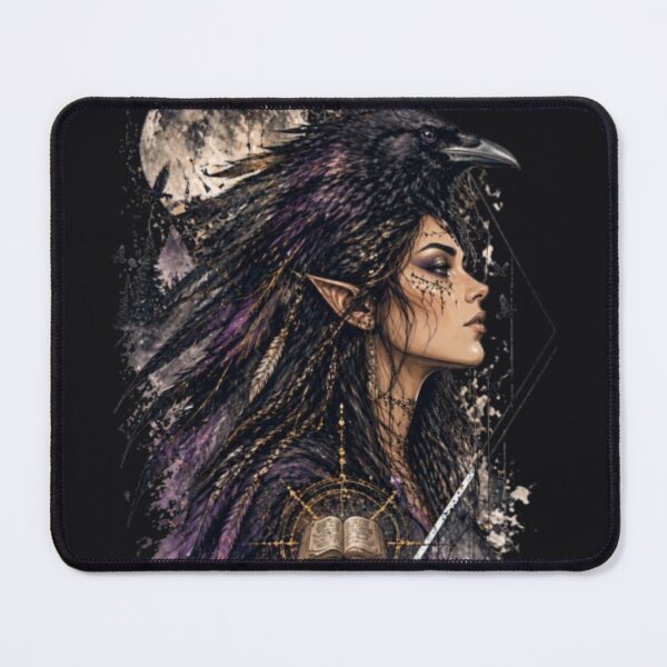 Item preview, The Power of Knowledge – Raven Spirit Dark Fantasy Art designed and sold by InnerwayStudio.