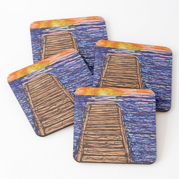 Item preview, Sunset Pier View designed and sold by DancingCreek.