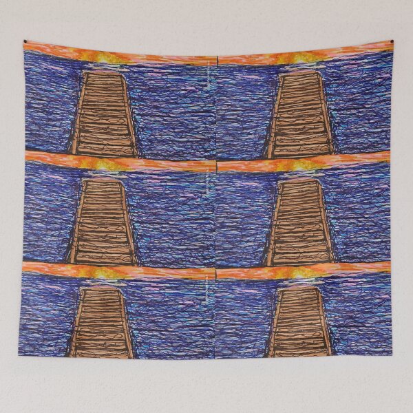 Item preview, Sunset Pier View designed and sold by DancingCreek.