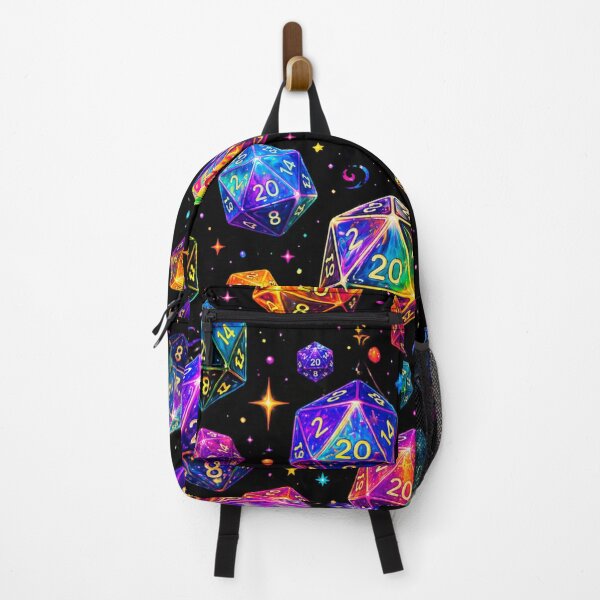 Item preview, Neon Cosmic D20 – Psychedelic Dice Universe designed and sold by ITSimagination.