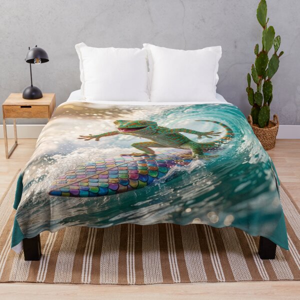 Item preview, Gecko Surfs the Waves designed and sold by Tridentulus.