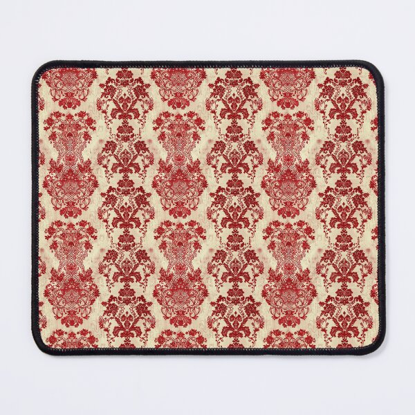 Item preview, Vintage Red Damask Lace Pattern designed and sold by LouieVanille.