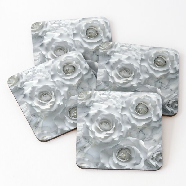 Item preview, White Roses – Minimal Luxury Floral Aesthetic designed and sold by VelvetThornsArt.