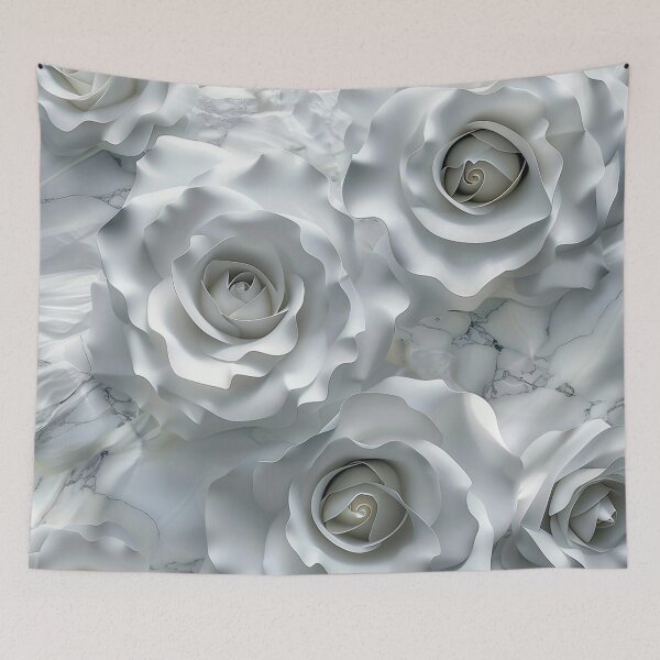 Item preview, White Roses – Minimal Luxury Floral Aesthetic designed and sold by VelvetThornsArt.