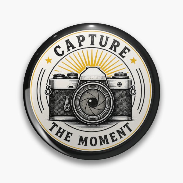 Item preview, Capture The Moment Photography Badge designed and sold by Forged in the Warp.