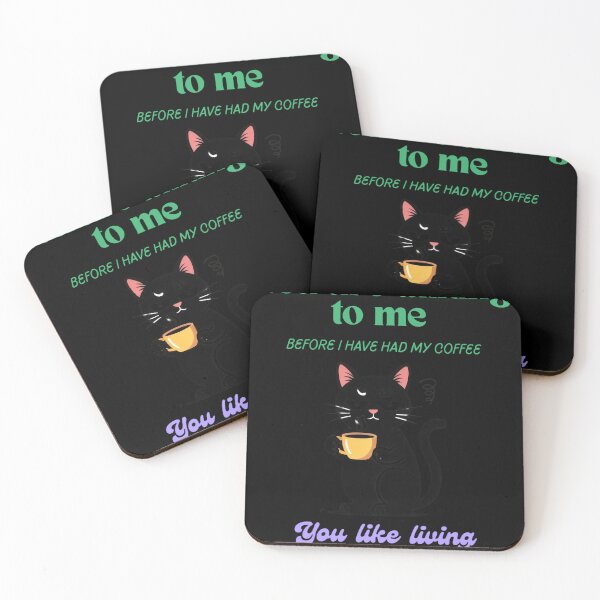 Item preview, You are talking to me before I’ve had my coffee - you like living dangerously  designed and sold by Palmtree94.