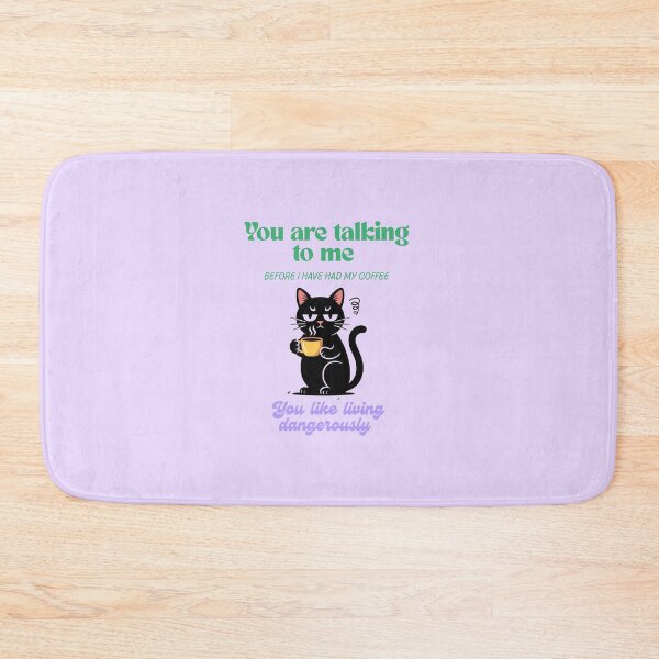 Item preview, You are talking to me before I’ve had my coffee - you like living dangerously  designed and sold by Palmtree94.