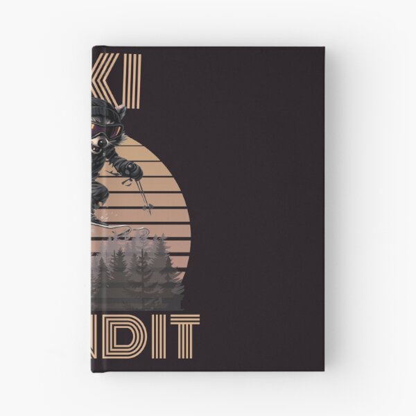 Item preview, Ski Bandit Raccoon Retro Sunset Skiing Animal Funny Winter Sports Design designed and sold by HOUSE OF TIST.