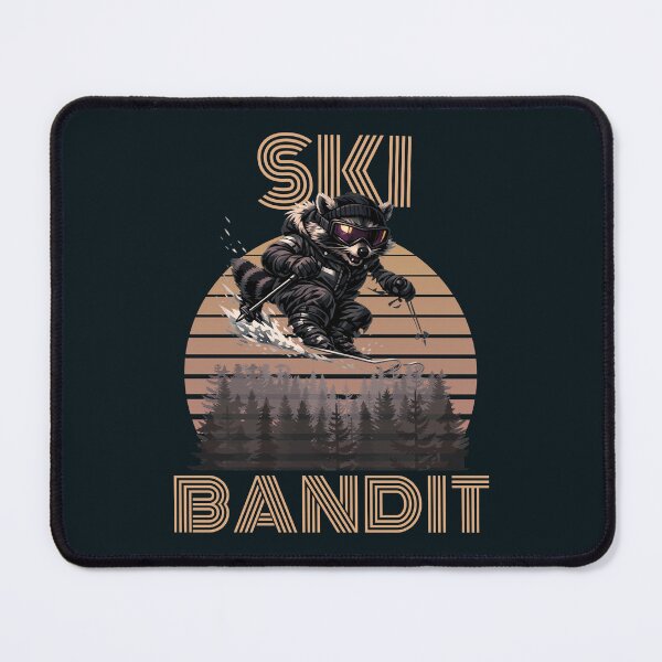 Item preview, Ski Bandit Raccoon Retro Sunset Skiing Animal Funny Winter Sports Design designed and sold by HOUSE OF TIST.
