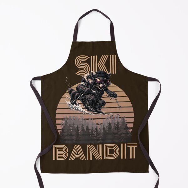 Item preview, Ski Bandit Raccoon Retro Sunset Skiing Animal Funny Winter Sports Design designed and sold by HOUSE OF TIST.