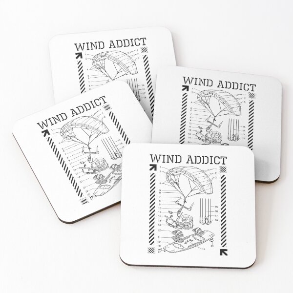 Item preview, Kiteboarding Kitesurfing Wind Addict Kite Surf Diagram designed and sold by GrandeDuc.